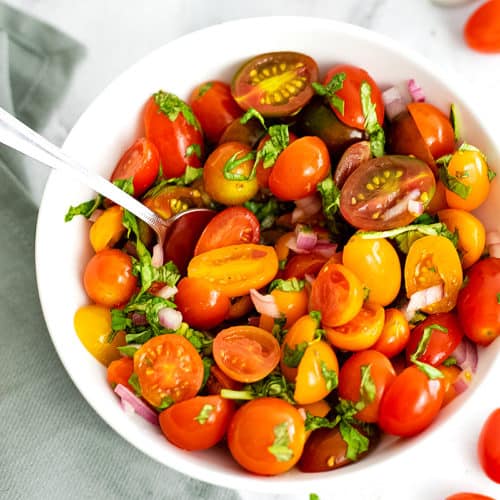 Tomato Basil Salad Vegan Whole Bites Of Wellness