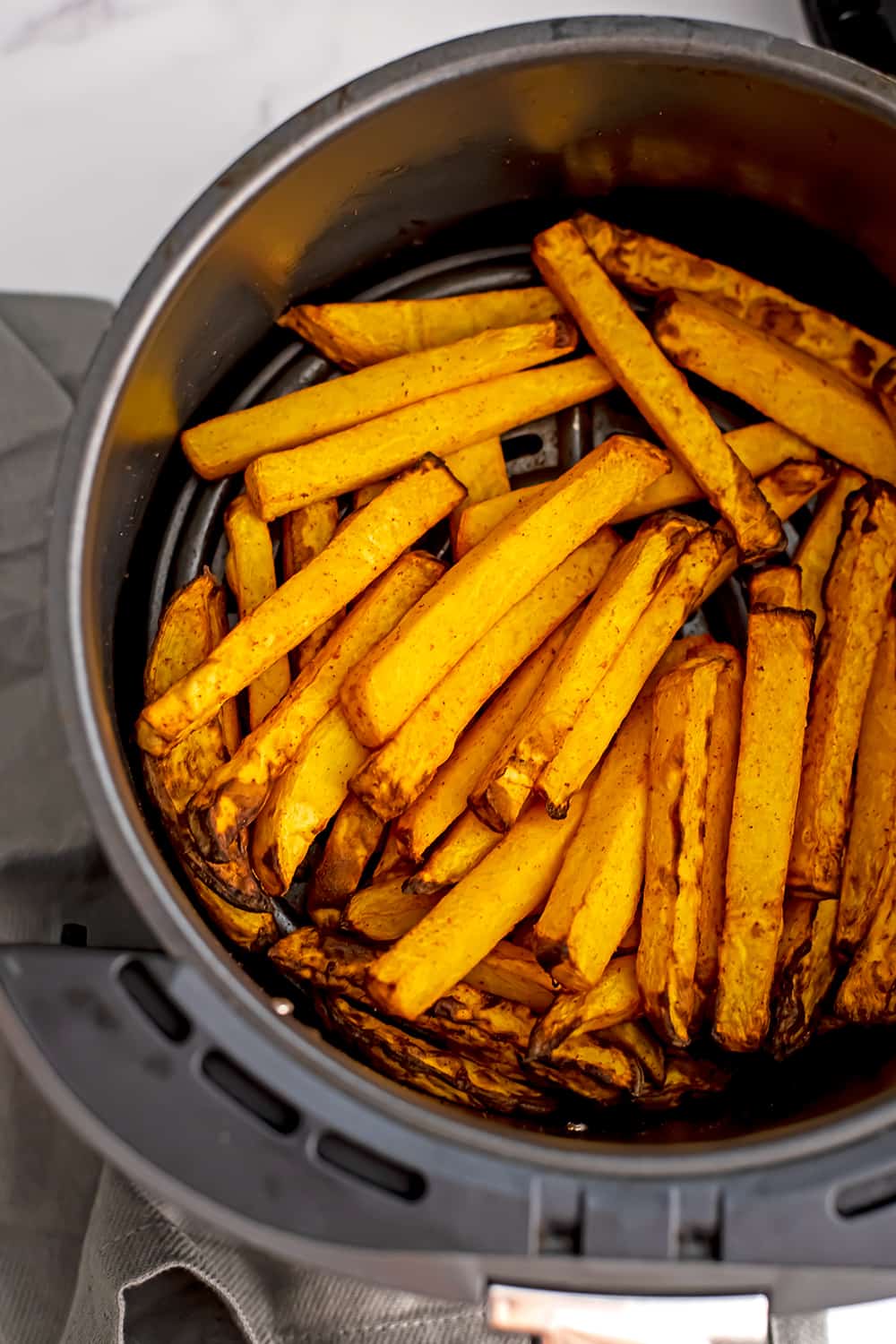 Air Fryer Rutabaga Fries Lower Carb Fries Bites Of Wellness