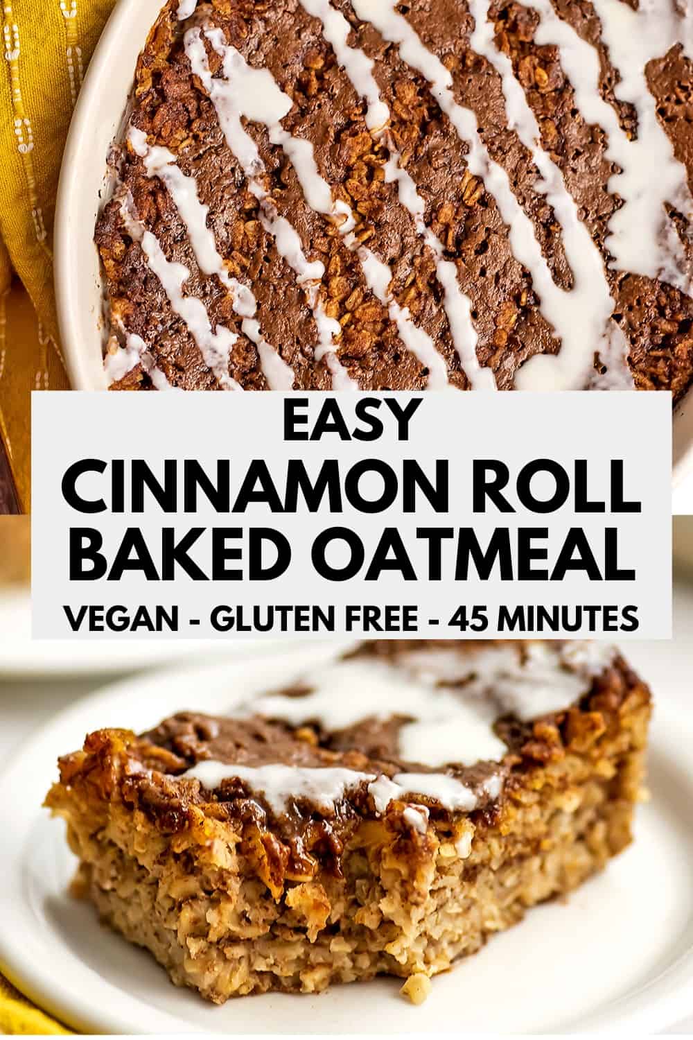 Cinnamon Roll Baked Oatmeal Bites Of Wellness