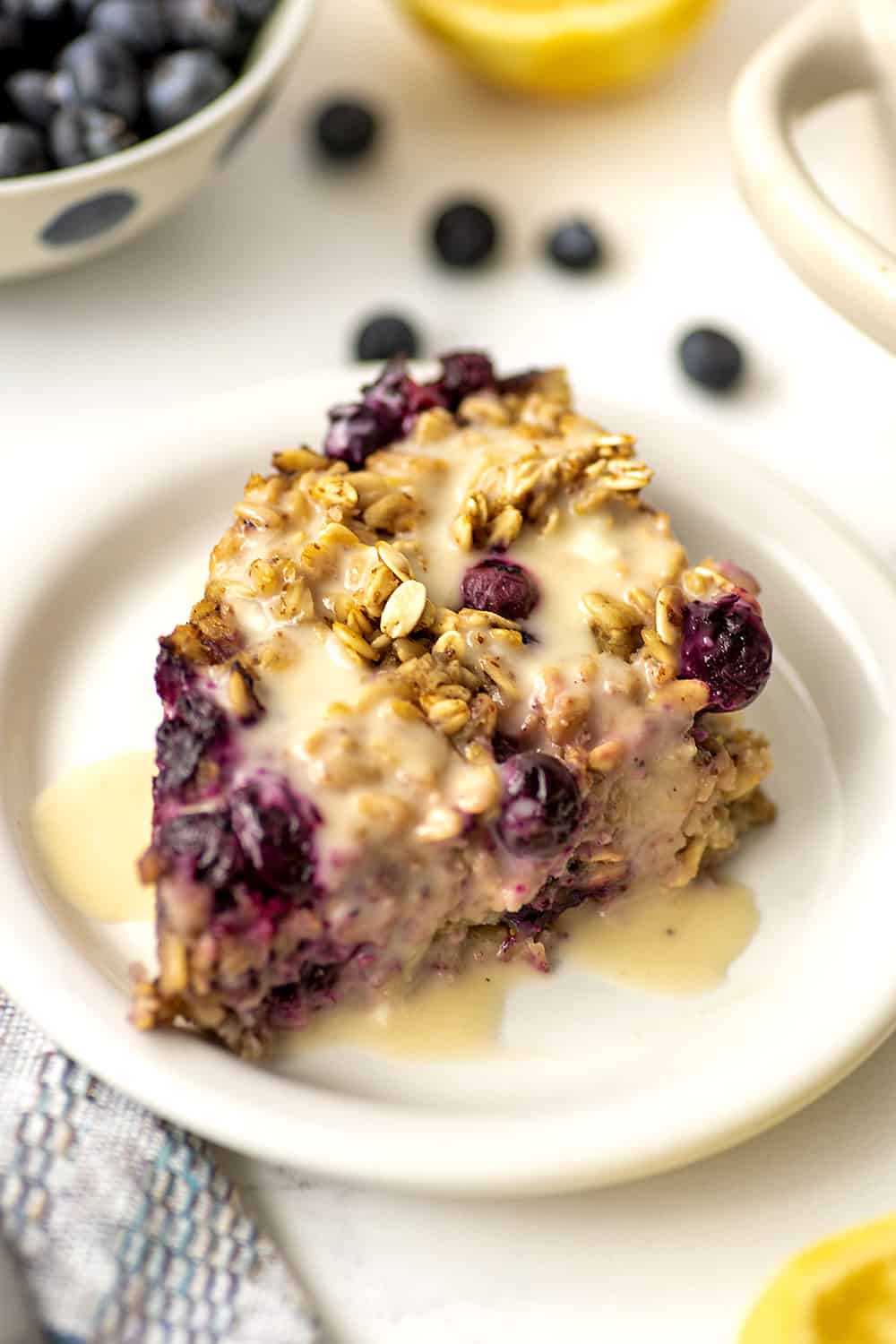 Lemon Blueberry Baked Oatmeal Bites Of Wellness