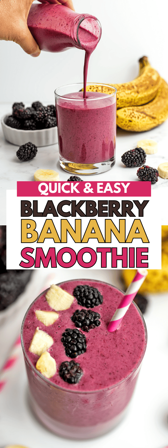 Blackberry Banana Smoothie Bites Of Wellness