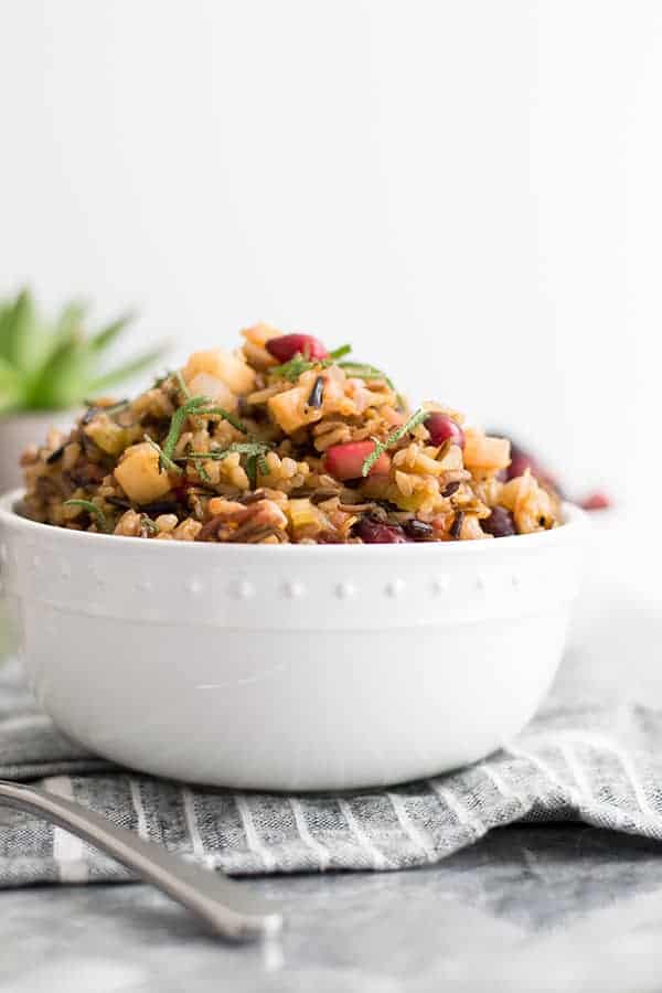 Wild Rice Stuffing is the perfect addition to your dinner or weeknight meal.