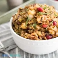 Wild Rice Stuffing is the perfect side dish.