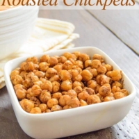 Moroccan Spiced Roasted Chickpeas | www.PancakeWarriors.com