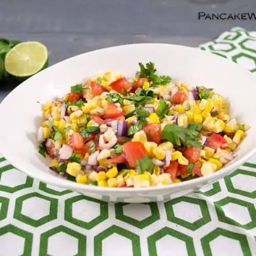 simple corn homemade salsa