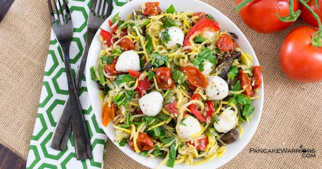 Margherita Pasta Salad is gluten free