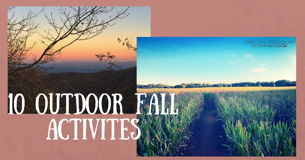 10 fall activities - sunset and corn field