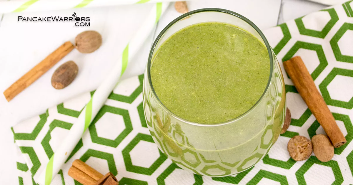 Pumpkin spice green smoothies is vegan