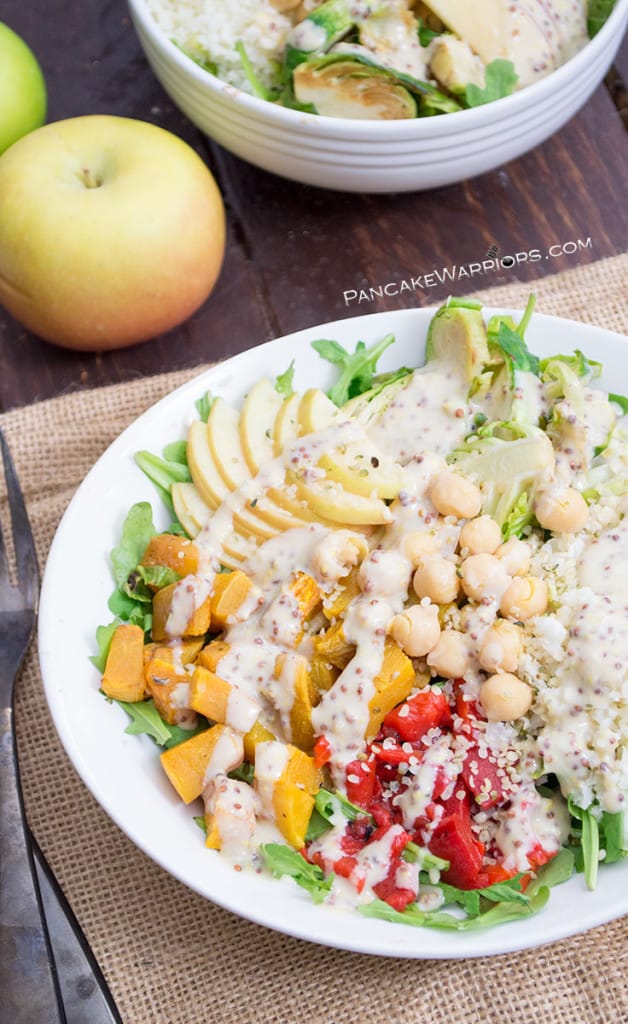 Fall Buddha Bowl with Maple Tahini Dressing  Bites of Wellness