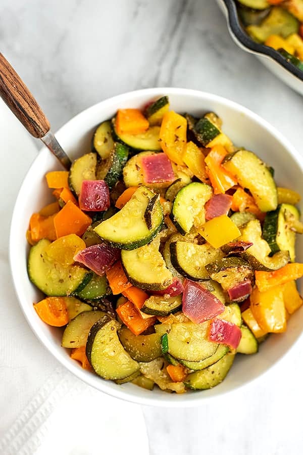 Easy Greek Vegetables (20 Minute Skillet Recipe) | Bites of Wellness