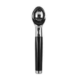 Black and silver ice cream scooper