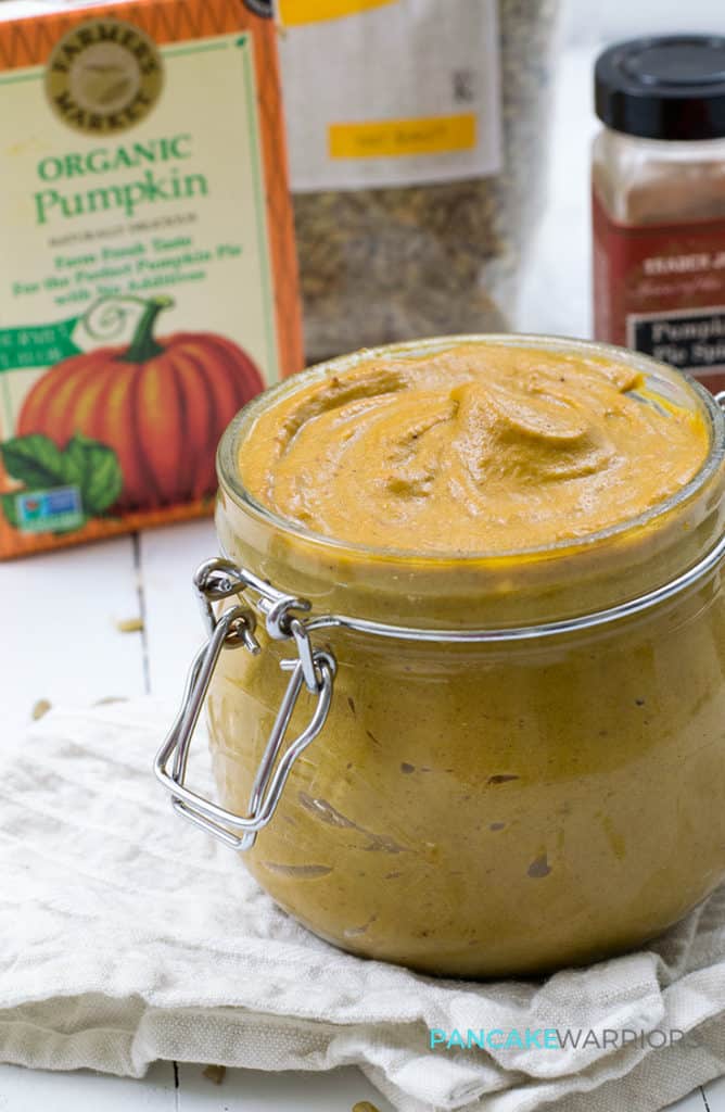 Pumpkin Sunflower Seed Butter - vegan, gluten free, paleo, and so easy to make! | www.pancakewarriors.com