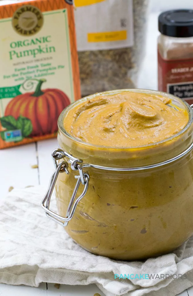 Pumpkin Sunflower Seed Butter in a jar