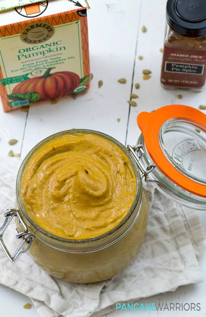 Pumpkin Sunflower Seed Butter in a jar