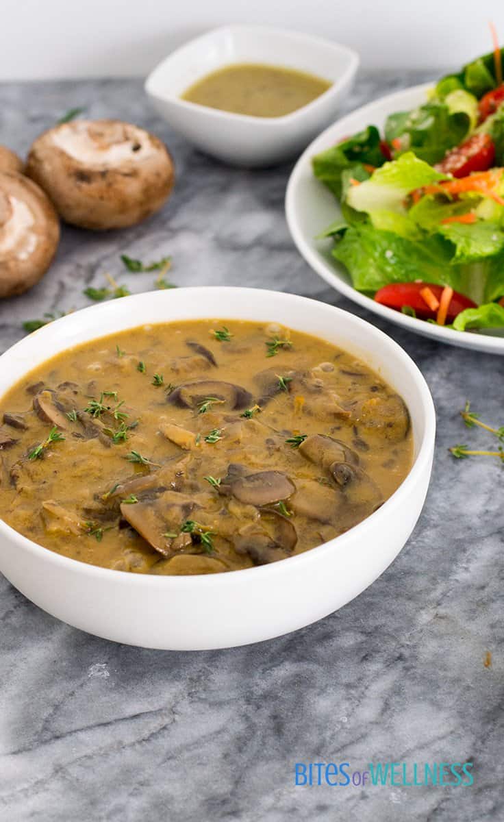 Best Ever Mushroom Soup DairyFree, GlutenFree  Bites of Wellness