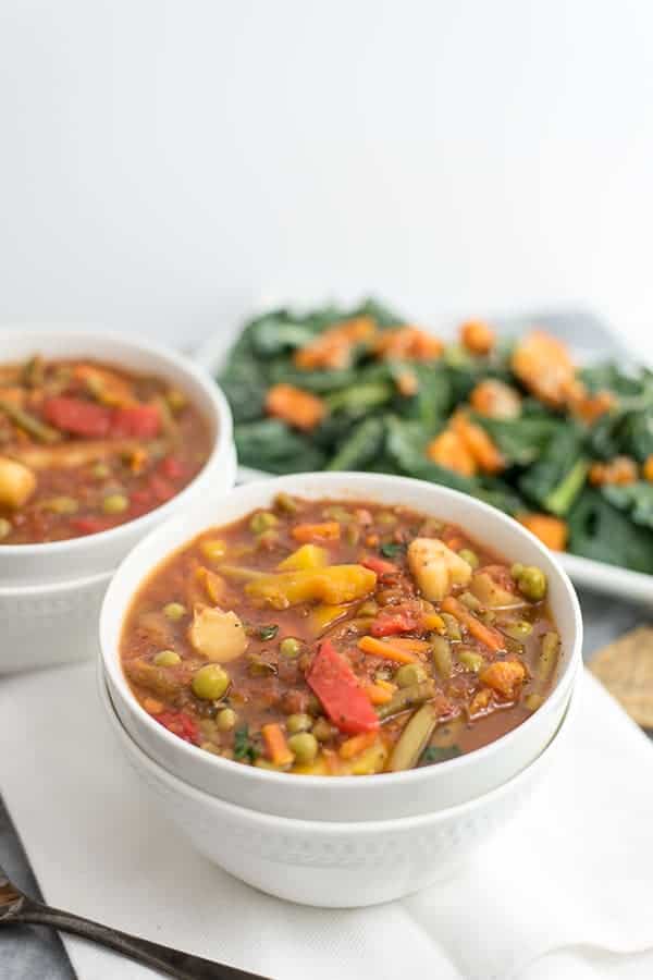 Simple Frozen Vegetable Soup (Vegan, Whole30) | Bites of ...