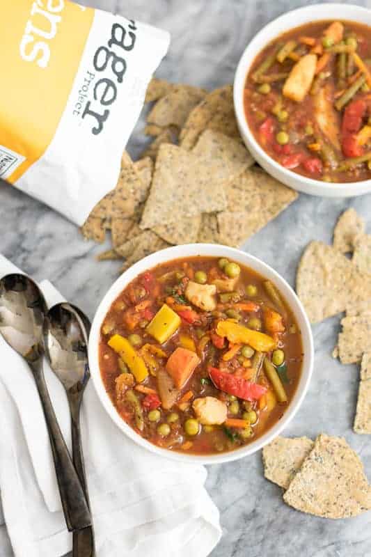 Simple Frozen Vegetable Soup (Vegan, Whole30) - Bites of Wellness