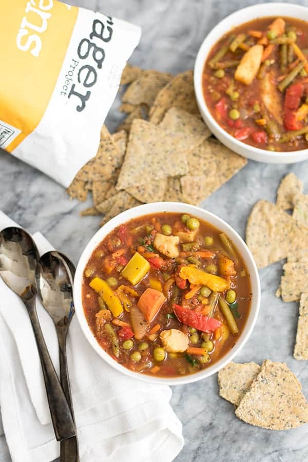 Simple Frozen Vegetable Soup (Vegan, Whole30) | Bites of ...