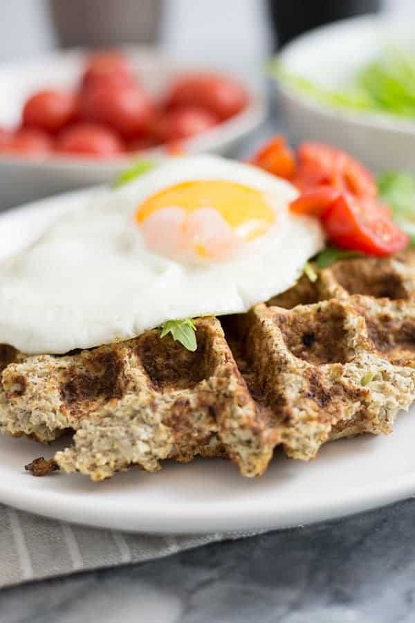 Simple Low Carb Savory Cauliflower Waffles (Whole30) Bites of Wellness