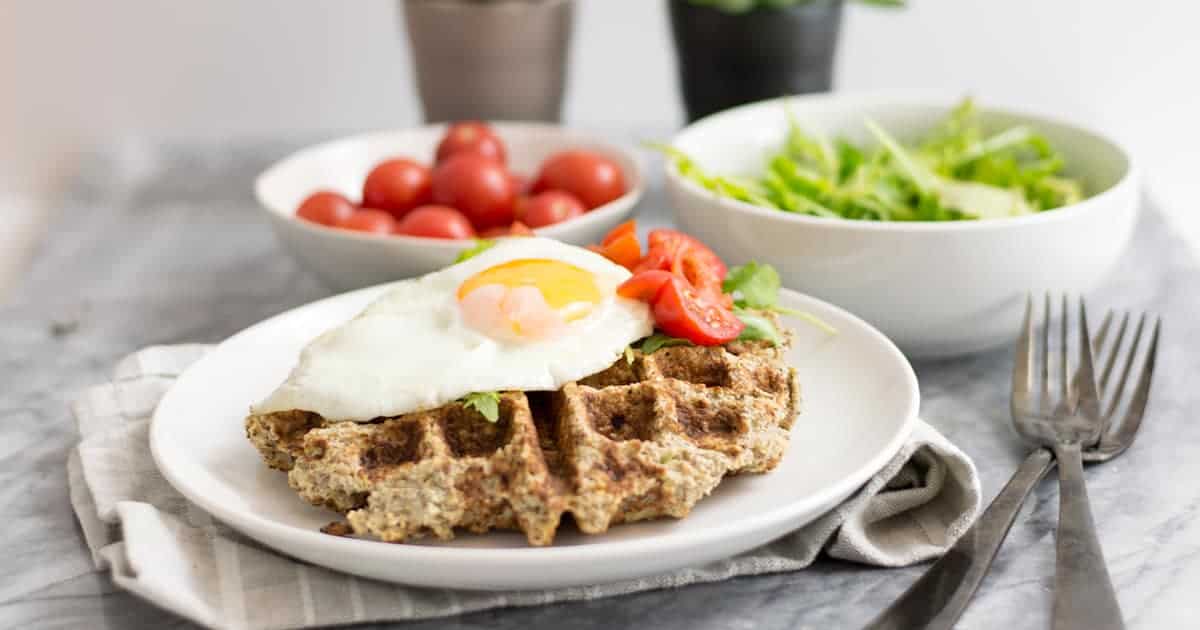 Simple Low Carb Savory Cauliflower Waffles (Whole30) Bites of Wellness