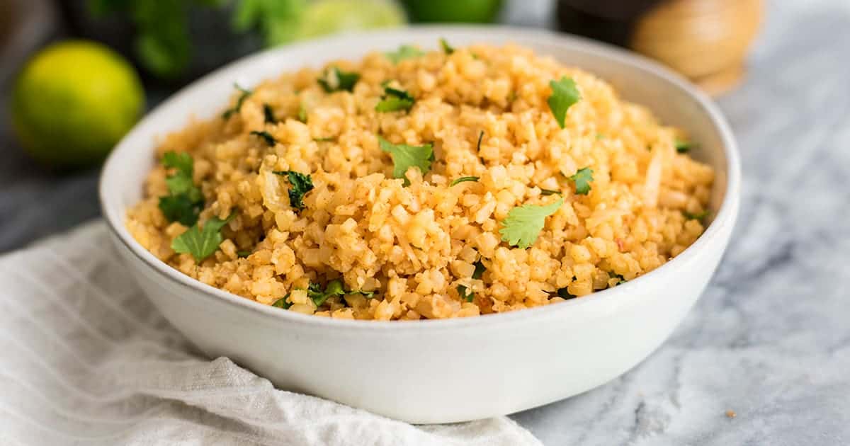 Mexican Cauliflower Rice Recipe - 10 Minutes | Bites of Wellness