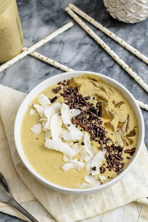 low carb peanut butter protein smoothie