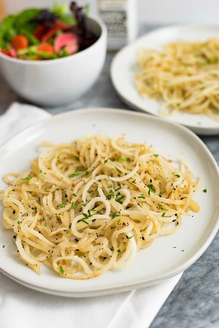 Low Carb Pasta (3 Ingredients - Ready in 10 Minutes) | Bites of Wellness