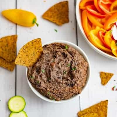 3 Ingredient Vegan Black Bean Dip Recipe