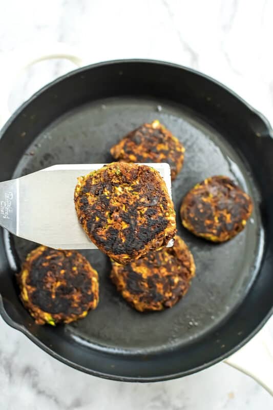 Gluten free black bean burgers after cooking.