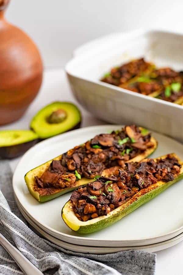 Mexican Vegan Stuffed Zucchini - Simple & Easy| Bites of Wellness