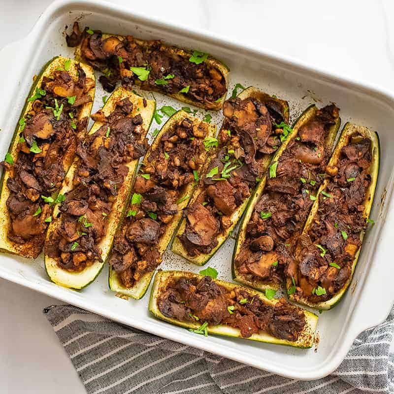 Mexican Vegetarian Stuffed Zucchini Boat Recipe Bites Of Wellness