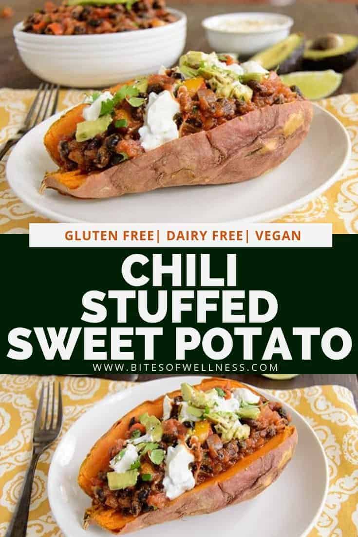 Ultimate Chili Stuffed Sweet Potatoes | Bites of Wellness