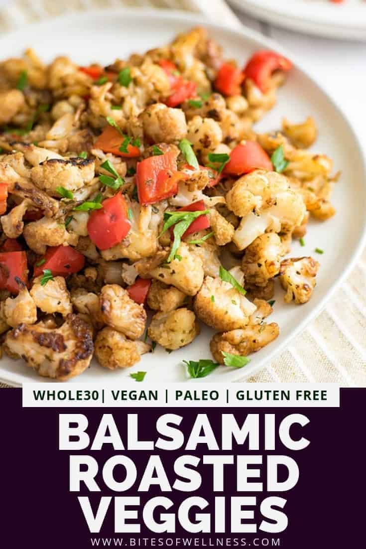 Simple Balsamic Roasted Cauliflower - Bites of Wellness