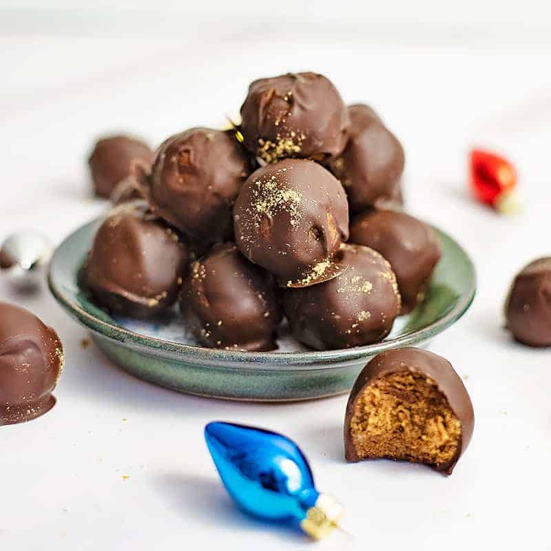 Healthy Gingerbread Truffles - Bites of Wellness