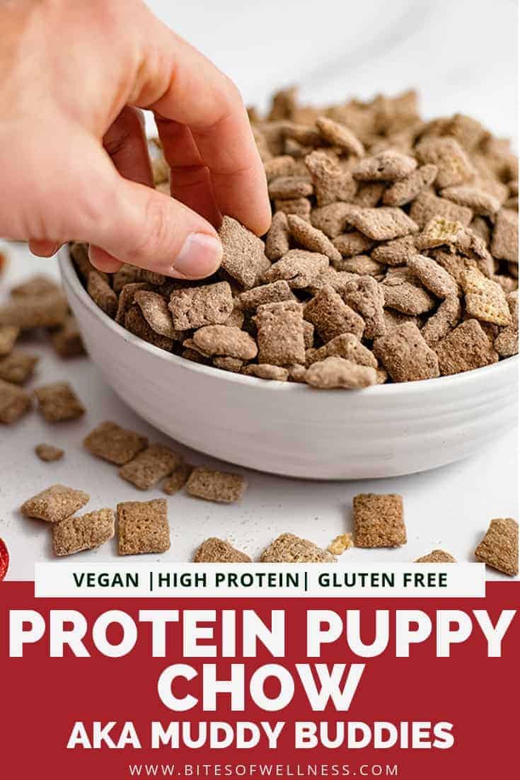 Protein Puppy Chow (Gluten Free, Vegan) Bites of Wellness