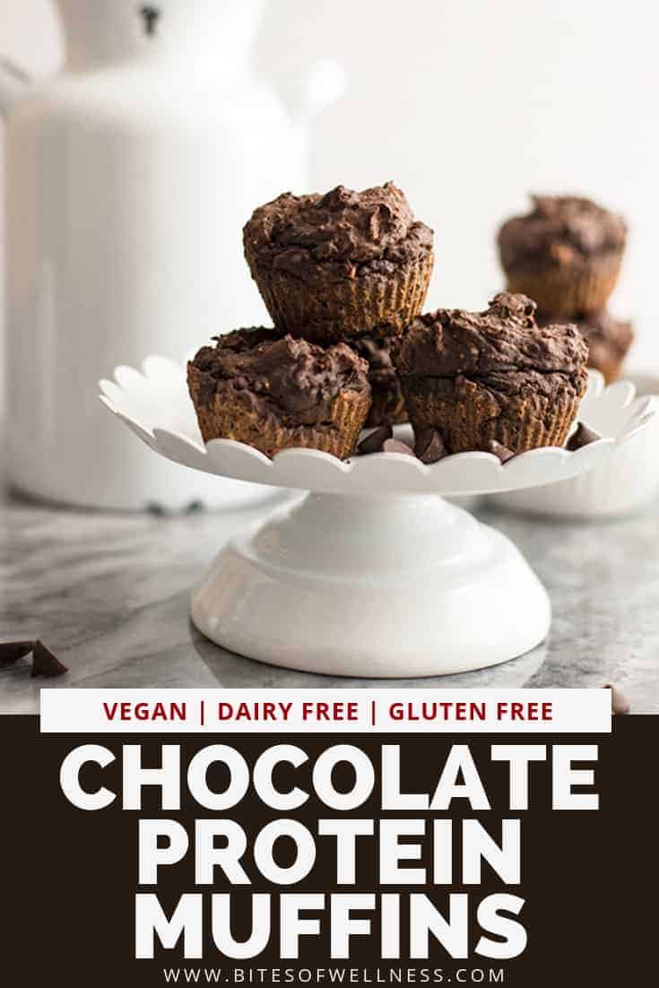 Vegan Chocolate Protein Muffins (glutenfree) Bites of Wellness