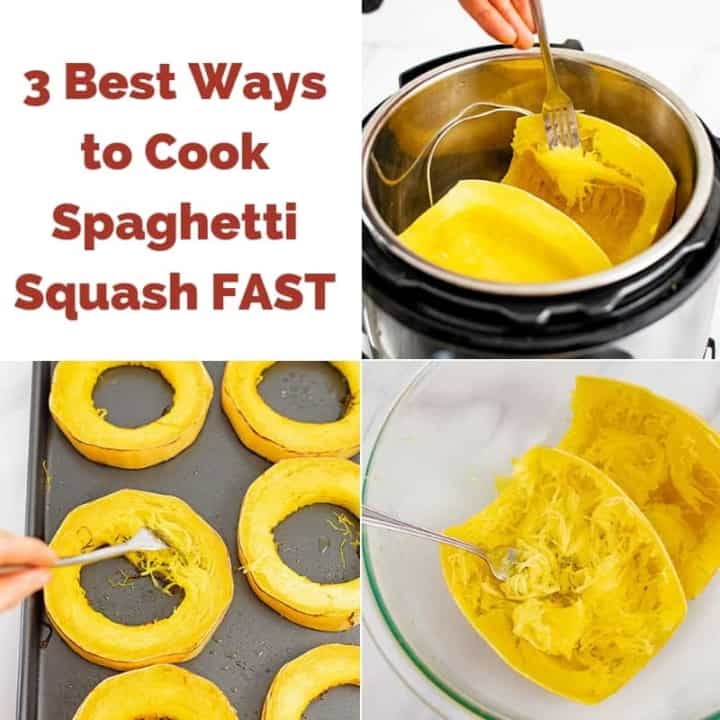 3 Best Ways to Cook Spaghetti Squash Fast collage