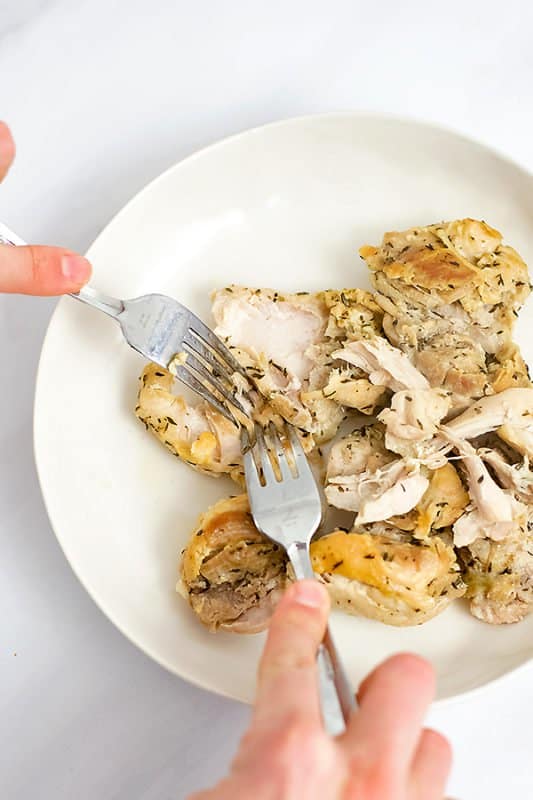 Instant Pot Shredded Chicken Thighs Bites of Wellness