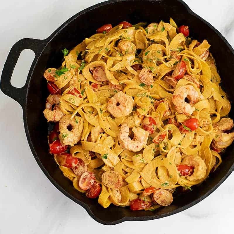 Cajun Ninja Shrimp Fettuccine Recipe