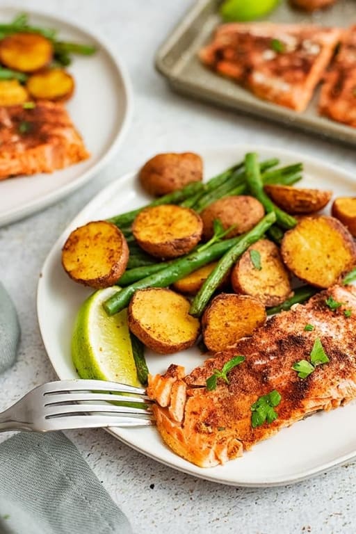 Cajun Salmon Sheet Pan Meal | Bites of Wellness