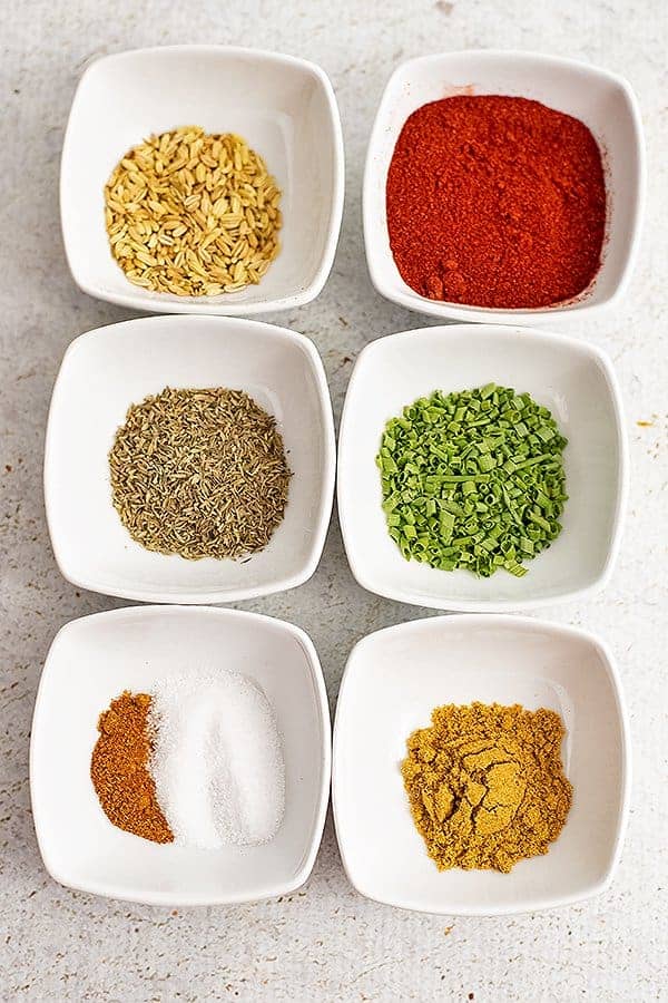 Cajun seasoning ingredients for cajun salmon sheet pan meal