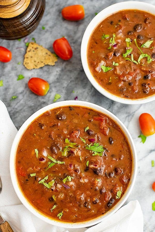 Southwestern Black Bean Soup - Bites of Wellness