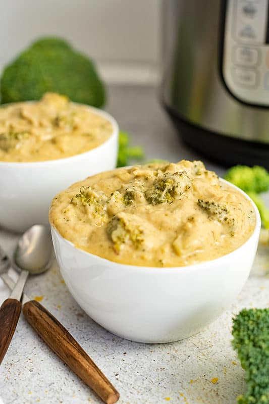 Low Carb Cheesy Broccoli Cauliflower Soup (Vegan) Bites of Wellness