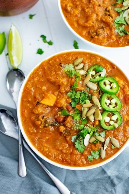 Spicy Sweet Potato Soup | Bites of Wellness