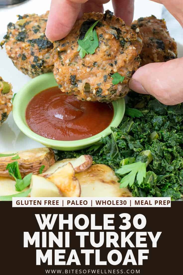 Whole30 Mini Turkey Meatloaf Simple Dinner Recipe Bites of Wellness