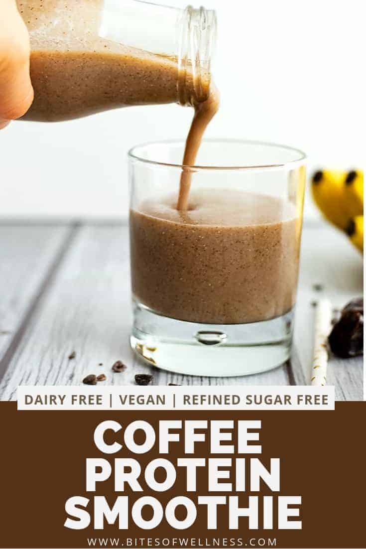 Coffee Banana Protein Smoothie (Simple & Easy) | Bites of Wellness