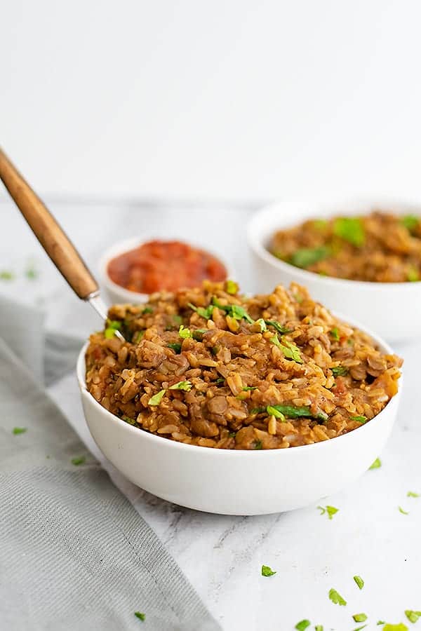 Vegan Mexican Rice and Lentils - Bites of Wellness