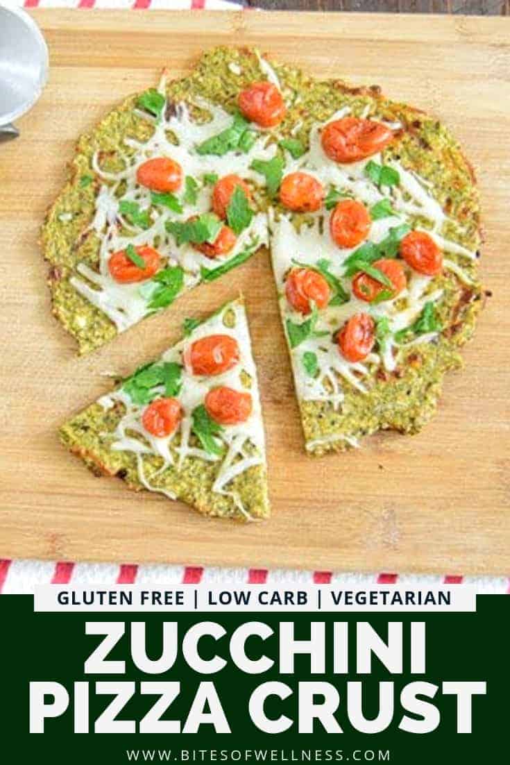 Zucchini Pizza Crust (Low Carb) Bites of Wellness