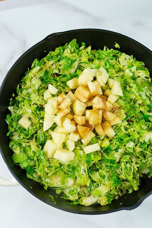Apple Brussels Sprouts Hash (Paleo) | Bites of Wellness