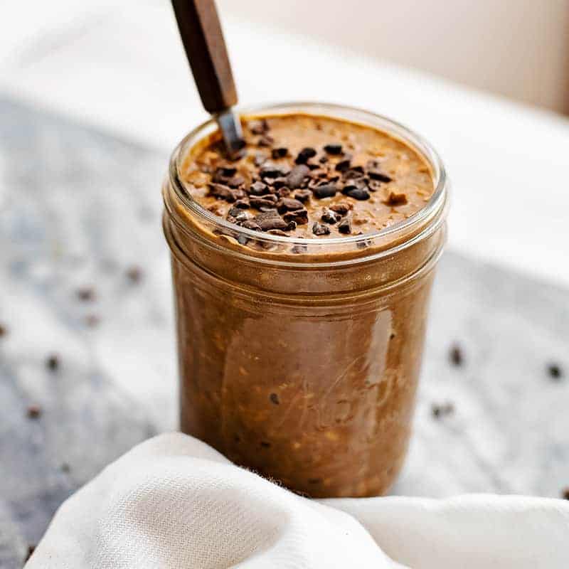 Easy Mocha Overnight Oats with Coffee (A Quick Breakfast) | Bites of ...